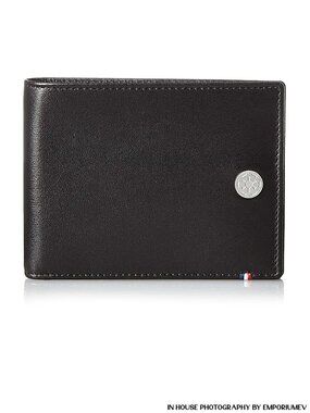 S.T. Dupont Line D Star Wars ST180250 Black Leather Men 6 CC Bifold Wallet